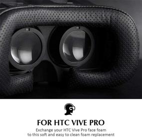 img 4 attached to Kiwi Design Face Cushion for HTC Vive: Enhanced Comfort and Eye Pad Replacement with Lens Cleaning Kit - 3 Packs (18mm/12mm/6mm)