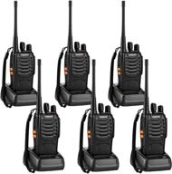 ansiovon walkie talkie for adults-rechargeable long range 16 channels two way radio-led flashlight -earpiece- walky talky-1500 mah rechargeable li-ion battery(include)-6 pack logo