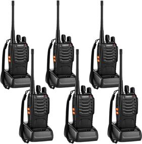 img 4 attached to ANSIOVON Walkie Talkie For Adults-Rechargeable Long Range 16 Channels Two Way Radio-LED Flashlight -Earpiece- Walky Talky-1500 Mah Rechargeable Li-Ion Battery(Include)-6 Pack
