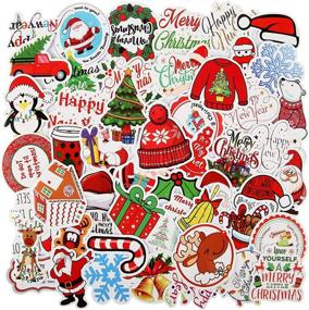 img 4 attached to 50 Pcs Christmas Stickers