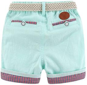 img 3 attached to Mud Kingdom Toddler Linen Shorts Boys' Clothing for Shorts
