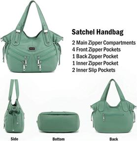 img 1 attached to Scarleton Zippers Washed Shoulder H147601 Women's Handbags & Wallets