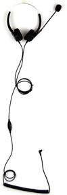 img 2 attached to 🎧 Binaural DC 2.5MM Telephone Headset - Compatible with Jabra, Cisco, Polycom, Panasonic - Ideal for Landline Phones