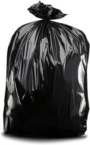 img 2 attached to 🔒 Strong and Reliable: Plasticplace Contractor Trash 42 Gallon, 3.0 Mil, Black Heavy Duty Garbage Bag, 33” x 48” (50 Count)