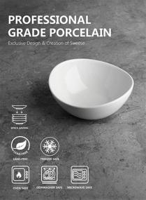 img 2 attached to 🍨 Sweese 101 001 Porcelain Bowls Dessert: Elegant, Versatile, and Durable