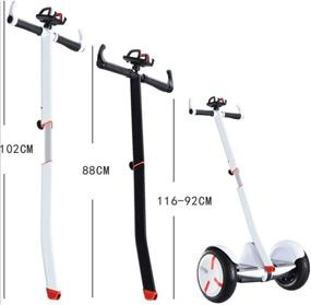 img 3 attached to 📱 TOLANBBT Универсальное продление руля с коленным баром для Segway Ninebot Mini PRO c креплением для телефона