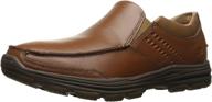 skechers garton messon loafer cognac men's shoes логотип