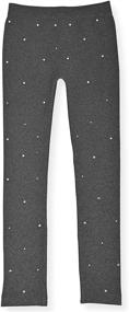 img 2 attached to Girls' Clothing and Leggings: Star Ride Fashion Leggings in Black, Charcoal Grey, and Black