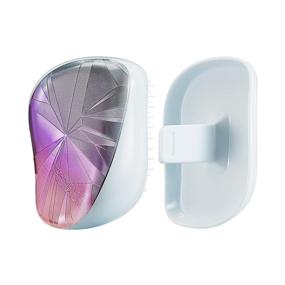 img 3 attached to 💙Tangle Teezer Компактный стайлер для расчесывания волос, синий холо-смэш, 90 г