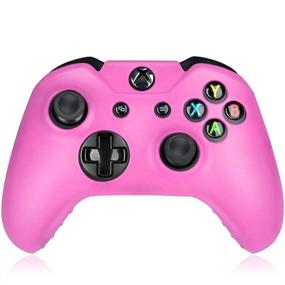 img 4 attached to 🎮 Xbox One Game Controller Console Silicone Protective Case Skin - Flexible & Stylish (Pink)