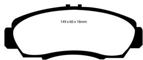 img 1 attached to 🏎️ Enhanced Performance: EBC Brakes DP41610R Yellowstuff Street and Track Brake Pad
