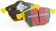 🏎️ enhanced performance: ebc brakes dp41610r yellowstuff street and track brake pad logo