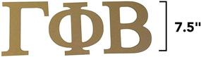 img 3 attached to Express Your Sorority Pride with the Gamma Phi Beta 7.5 Inch Unfinished Wood Wooden Letter Set