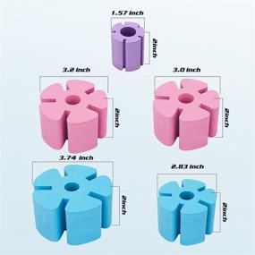 img 1 attached to 🔴 HLHGR Cup Turner Foam Set: Perfect Fit for PVC Cup Turner Inserts & Various Tumbler Sizes - 8PCS