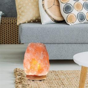 img 1 attached to Himalayan Glow 1006 Extra Large Pink Salt Lamp: Hand Carved Crystal Wooden Base, 🔌 Dimmer Switch, ETL Certified Bulb - Rare Limited Edition Night Light (25-35 lbs, Pack of 1)