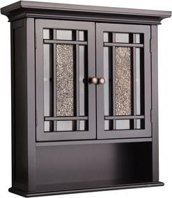 img 4 attached to 🚽 Windsor Detachable Dark Espresso Bathroom Cabinet - Teamson Home