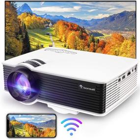 img 4 attached to 🎥 WiFi Home Projector, bonsaii 5500L Full HD 1080P 200" Display Supported, Outdoor Movie Projector with Speakers for Home Theater Movies, Compatible with Android/iOS/Laptop/Phone/PS4