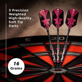 img 3 attached to 🎯 16 Gram Dart Diva Viper Vanity Soft Tip Darts Set with Storage/Travel Case