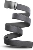 mission belt mens ratchet gunmetal logo