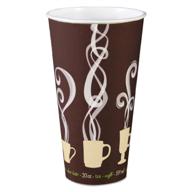 🥤 solo thermoguard 20 oz insulated paper hot cup, steam print, dwtg20st (600 count) - enhanced seo logo