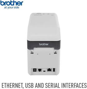 img 2 attached to 🖨️ Brother TD2130N: High-Speed Thermal Printer for Labels, Receipts & Tags – USB/Serial/LAN Connectivity, Built-in Wi-Fi & Bluetooth