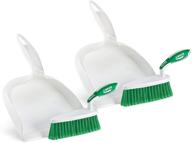 🧹 libman 00095 dust pan and brush set: green and white 2 piece combo logo