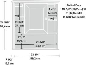 img 3 attached to 🏺 Sauder Peppercorn Wall Cabinet: Stylish Cinnamon Cherry Finish, Optimal Dimensions for Versatile Storage Solutions