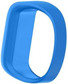 img 4 attached to MyFitBands Band Compatible With Garmin Vivofit JR JR2 Junior Replacement Sports Wristband - Secure Watch Strap Light Blue Small