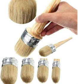 img 1 attached to Natural Bristle Brushes Painting Furniture