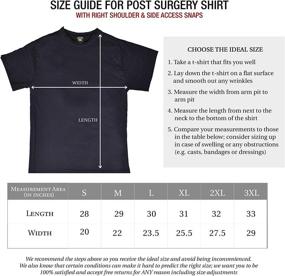 img 1 attached to 👕 Surgery Shirt: Convenient Right Shoulder Access for Medical Procedures