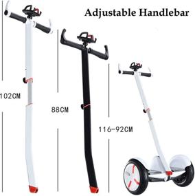 img 2 attached to Enhance Your Riding Experience with KECUCO Handlebar Extension Knee Bar for Segway miniPRO/2018 Edition/2019 Segway/Segway S