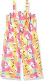 img 1 attached to Hello Kitty Girls Sleeveless Jumpsuit Girls' Clothing
