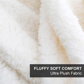 img 2 attached to HOMEIDEAS Sherpa Blanket Queen/Full Size - Extra Soft Fleece Blanket for All Seasons - Fuzzy Warm Bed and Couch Blanket - 90 x 90 Inches, Black
Бланкет HOMEIDEAS Sherpa размера Queen/Full - дополнительно мягкий плед из флиса на все сезоны - пушистый и теплый плед для кровати и дивана - 90 х 90 дюймов, черный.