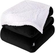 homeideas sherpa blanket queen/full size - extra soft fleece blanket for all seasons - fuzzy warm bed and couch blanket - 90 x 90 inches, black
бланкет homeideas sherpa размера queen/full - дополнительно мягкий плед из флиса на все сезоны - пушистый и теплый плед для кровати и дивана - 90 х 90 дюймов, черный. логотип