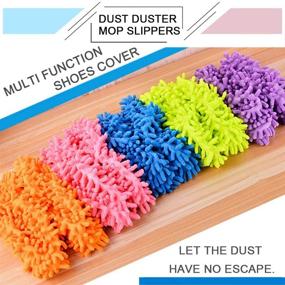 img 1 attached to 🧦 Cosywell Washable Dust Duster Slippers Shoes Cover - 10 PCS (5 Pairs) for Cleaning Floors and House