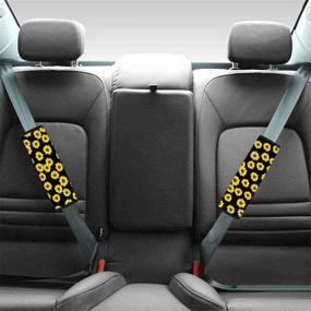 img 2 attached to Snilety African Tribal Style Print 2-Piece Universal Car Seat Belt Cover Pad Men Women