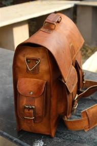 img 3 attached to Vintage Couture Men's Genuine Leather Handmade Laptop Messenger Briefcase Bag: A Timeless Style Statement