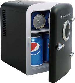 img 2 attached to 🥶 Frigidaire EFMIS151 Mini Portable Fridge Cooler with Speaker - 4L Capacity, Chills 6 Cans, Freon-Free & Eco-Friendly, Includes Car Charger +