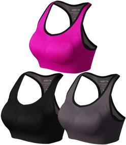 img 4 attached to Match Wirefree Racerback Workout Activewear Sports & Fitness