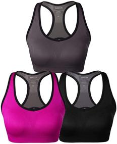 img 3 attached to Match Wirefree Racerback Workout Activewear Sports & Fitness