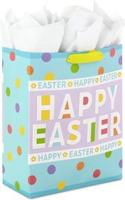 img 4 attached to Hallmark Extra Large Easter Gift Bag with Tissue Paper - Happy Easter Theme, Polka Dots Design - Perfect for Easter Baskets, Egg Hunts and Kids Presents