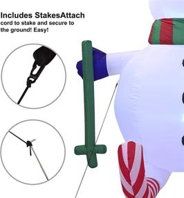 img 2 attached to Joiedomi Snowman Inflatable Inflatables Outdoor Seasonal Decor