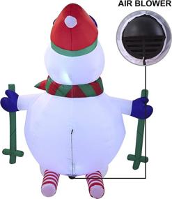 img 1 attached to Joiedomi Snowman Inflatable Inflatables Outdoor Seasonal Decor