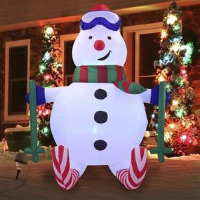 img 3 attached to Joiedomi Snowman Inflatable Inflatables Outdoor Seasonal Decor