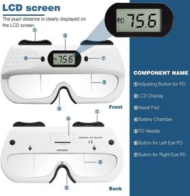 img 1 attached to ⚖️ Hanchen Digital PD Meter with Memory Function - Pupil Distance Meter PD Ruler Pupilometer | CE Certified