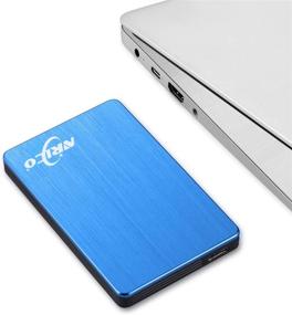 img 2 attached to 💿 NRICO 320GB Портативный внешний жесткий диск USB 3.0 HDD 2,5 дюйма синий - Надежное хранение для ПК, Mac, настольного компьютера и PS4.