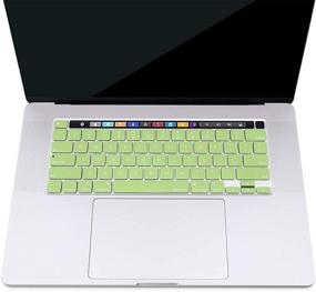 img 3 attached to 🥑 MOSISO Накладка на клавиатуру для MacBook Pro 13 дюймов 2020 года A2338 M1 A2289 A2251 и MacBook Pro 16 дюймов 2020 года 2019 года A2141, авокадо зеленая силиконовая кожа