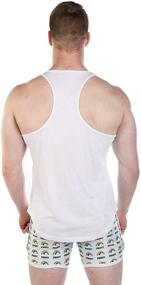 img 2 attached to 🌼 Vibrant Pastel Yellow Racerback Stringer - Medium Men's Clothing