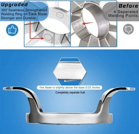 img 1 attached to 🍏 Sinnsally Apple Slicer: 12-Blade Corer, Cutter, Peeler, and Wedger Tool for Up to 4 Inch Apples