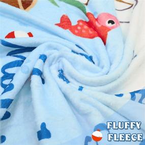 img 2 attached to 🎣 Gone Fishing Baby Monthly Milestone Blanket: Прекрасный проп для фотографий с новорожденными мальчиками и девочками | Идеи для декора детской комнаты The Big One | 40 "X 50".